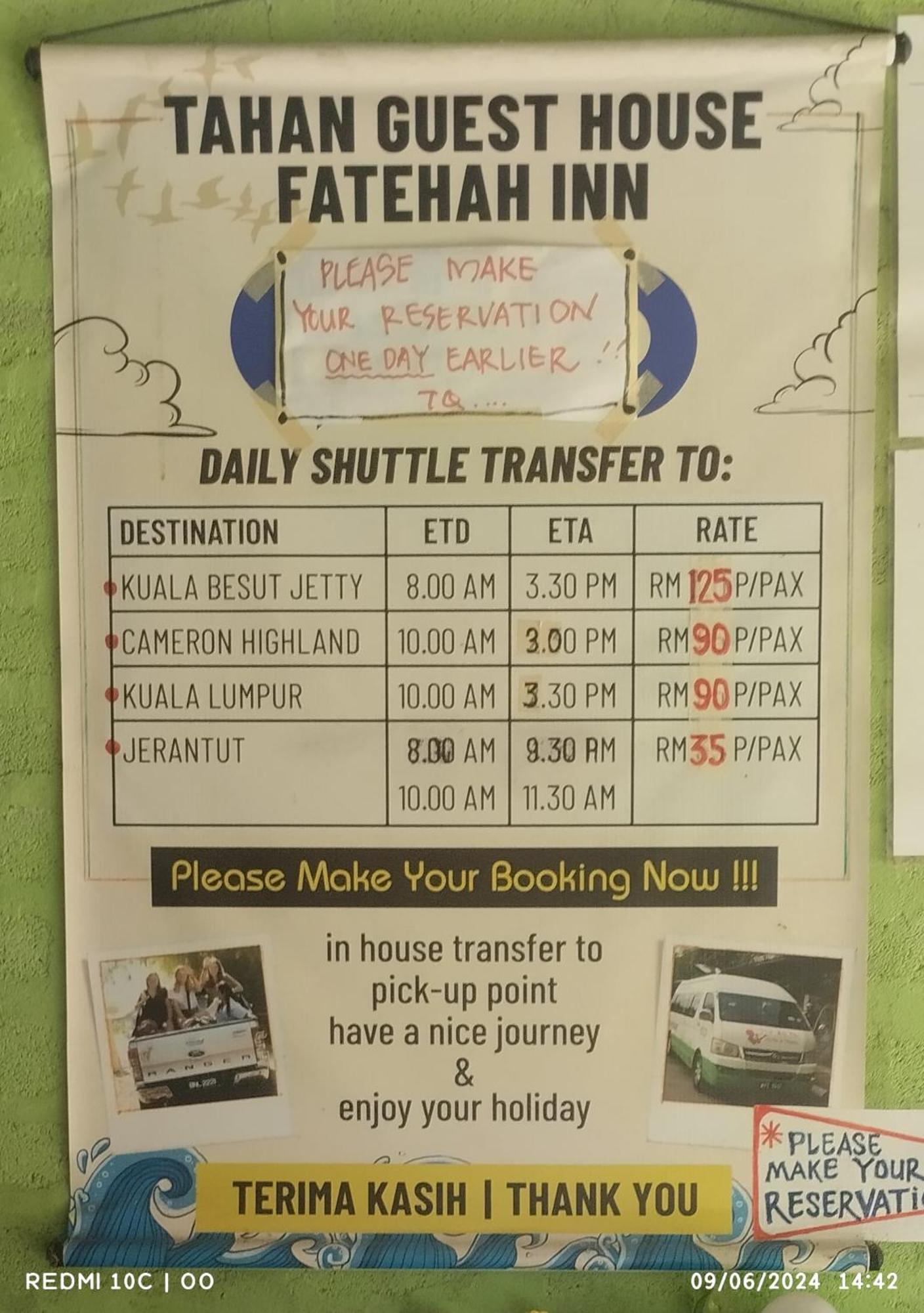 Fatehah Inn Kuala Tahan Extérieur photo